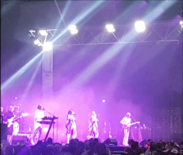 Image of ABBA tribute band PLATINUM live at Alexander Palace in London